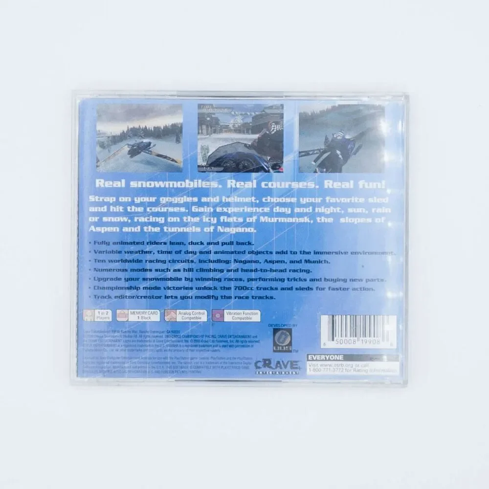 PlayStation 1 SNO-Cross Championship Racing (Tested)